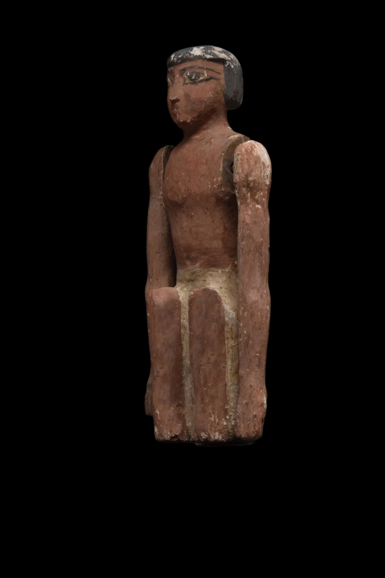 LARGE ANCIENT EGYPTIAN CEDAR WOOD BOATMAN FIGURE - Image 2 of 6