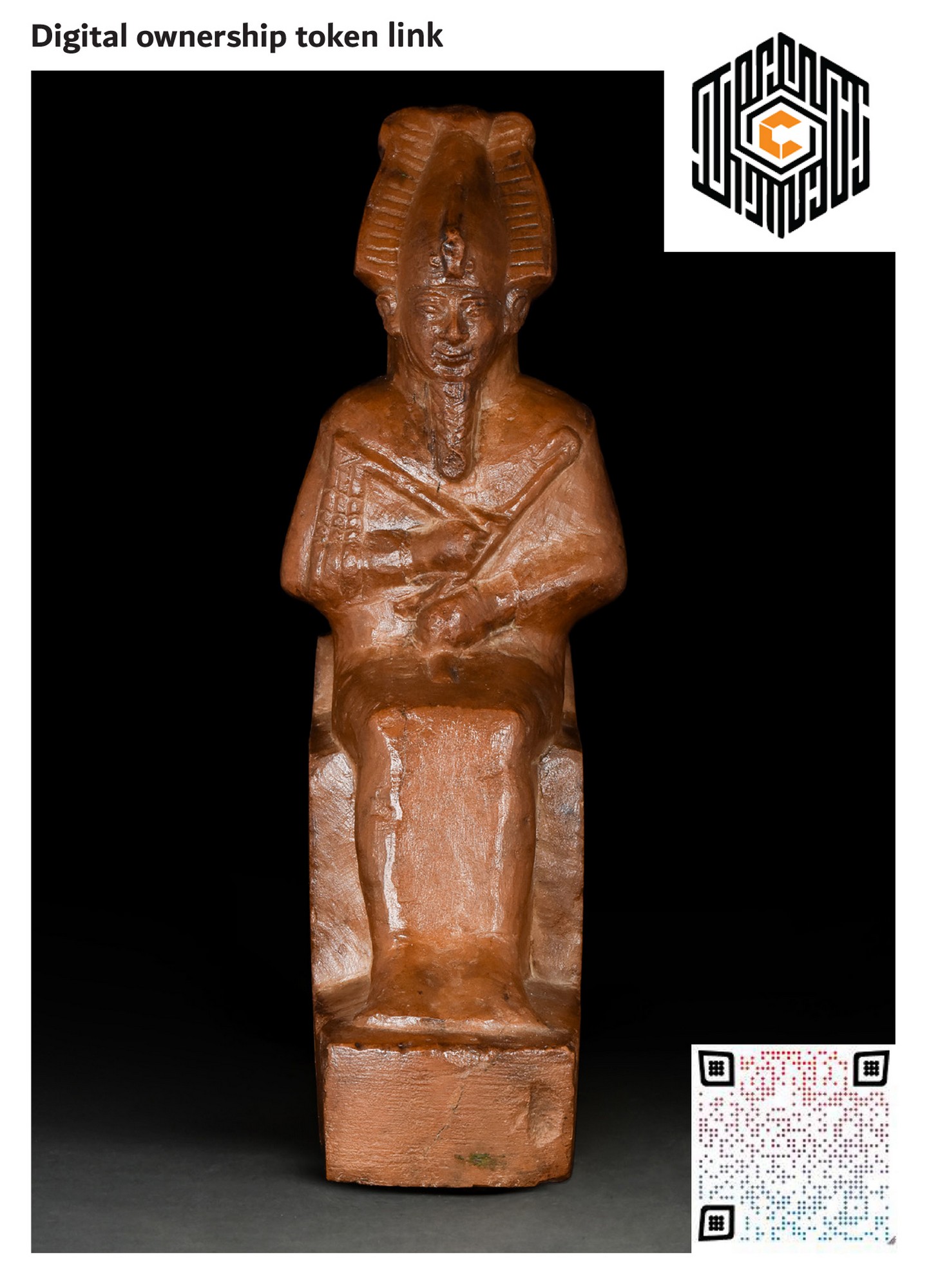 EGYPTIAN STONE FIGURE OF OSIRIS – MUSEUM EXHIBITED - Image 3 of 8