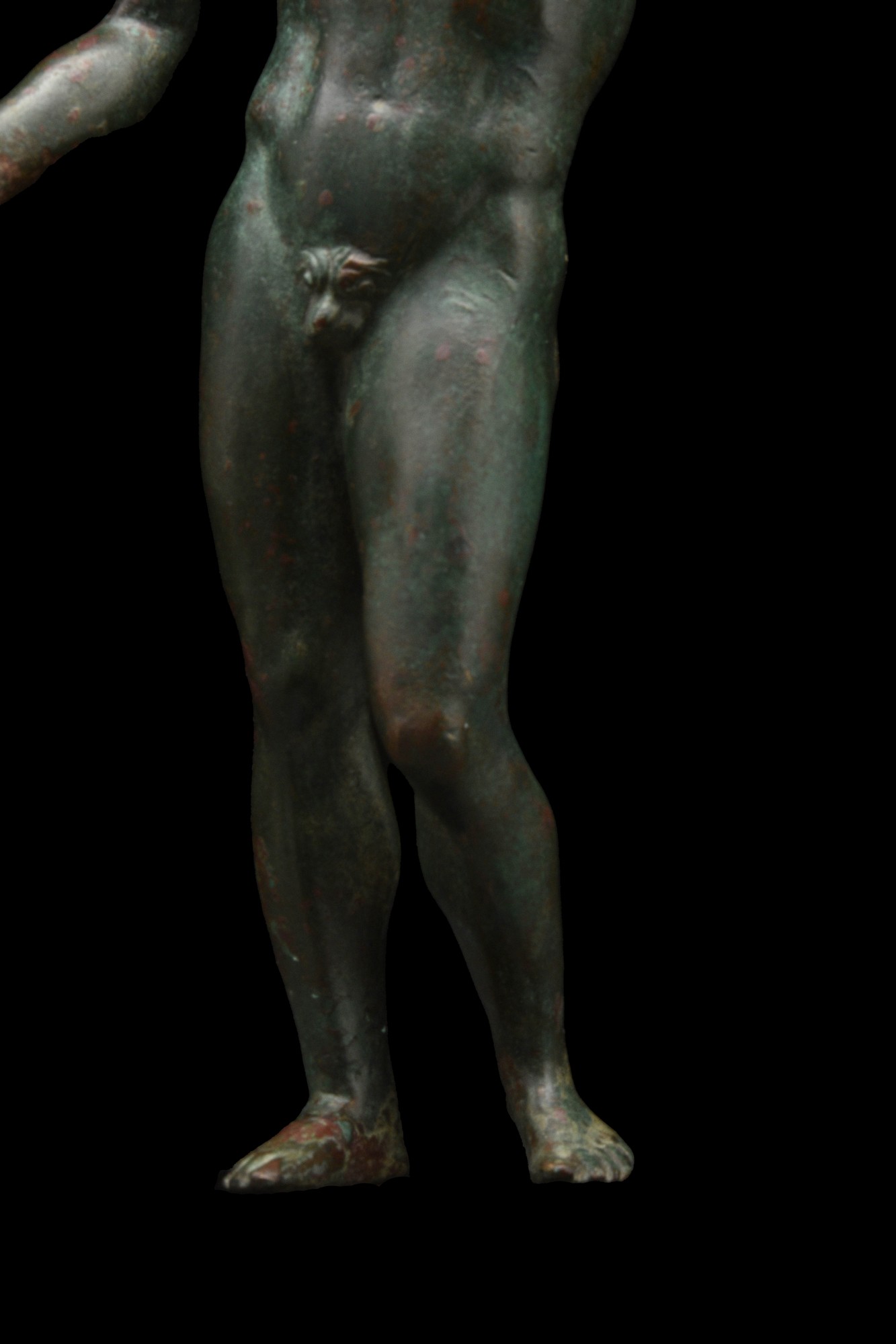 A BRONZE STATUETTE OF JUPITER DEPICTING ZEUS BRONTAIOS - Image 5 of 6