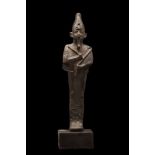 ANCIENT EGYPTIAN BRONZE VOTIVE FIGURE OF OSIRIS