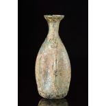 ANCIENT ROMAN GLASS BOTTLE