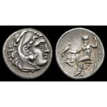 KINGDOM OF MACEDON, ANTIGONOS I MONOPHTHALMOS AR. DRACHM