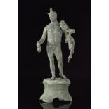 ROMAN BRONZE STATUETTE OF MERCURY