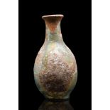 ANCIENT ROMAN GLASS FLASK