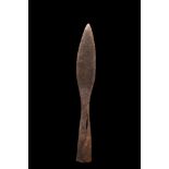 ANCIENT ROMAN IRON SPEARHEAD