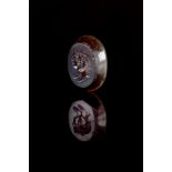 ROMAN ONYX INTAGLIO BUSTS OF SERAPIS AND ISIS