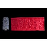 NEO-ASSYRIAN / ACHAEMENID STONE CYLINDER SEAL