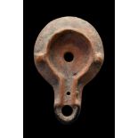 ROMAN TERRACOTTA OIL LAMP