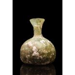 ANCIENT ROMAN GLASS FLASK