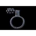 ANCIENT ROMAN BRONZE KEY RING