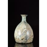 ANCIENT ROMAN GLASS FLASK