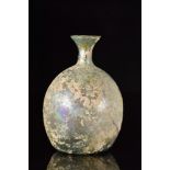 ANCIENT ROMAN GLASS FLASK