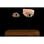 EGYPTIAN GLASS EYE INLAYS