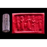 AKKAD III GREY STONE CYLINDER SEAL