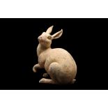 CHINESE HAN DYNASTY TERRACOTTA RABBIT - TL TESTED