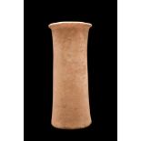 TALL EGYPTIAN LARGE ALABASTER VESSEL