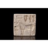 INDUS VALLEY STEATITE SEAL WITH BULL