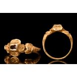 RENAISSANCE GOLD AND GARNET RING