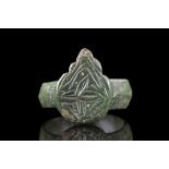 BYZANTINE BRONZE RING WITH CROSS