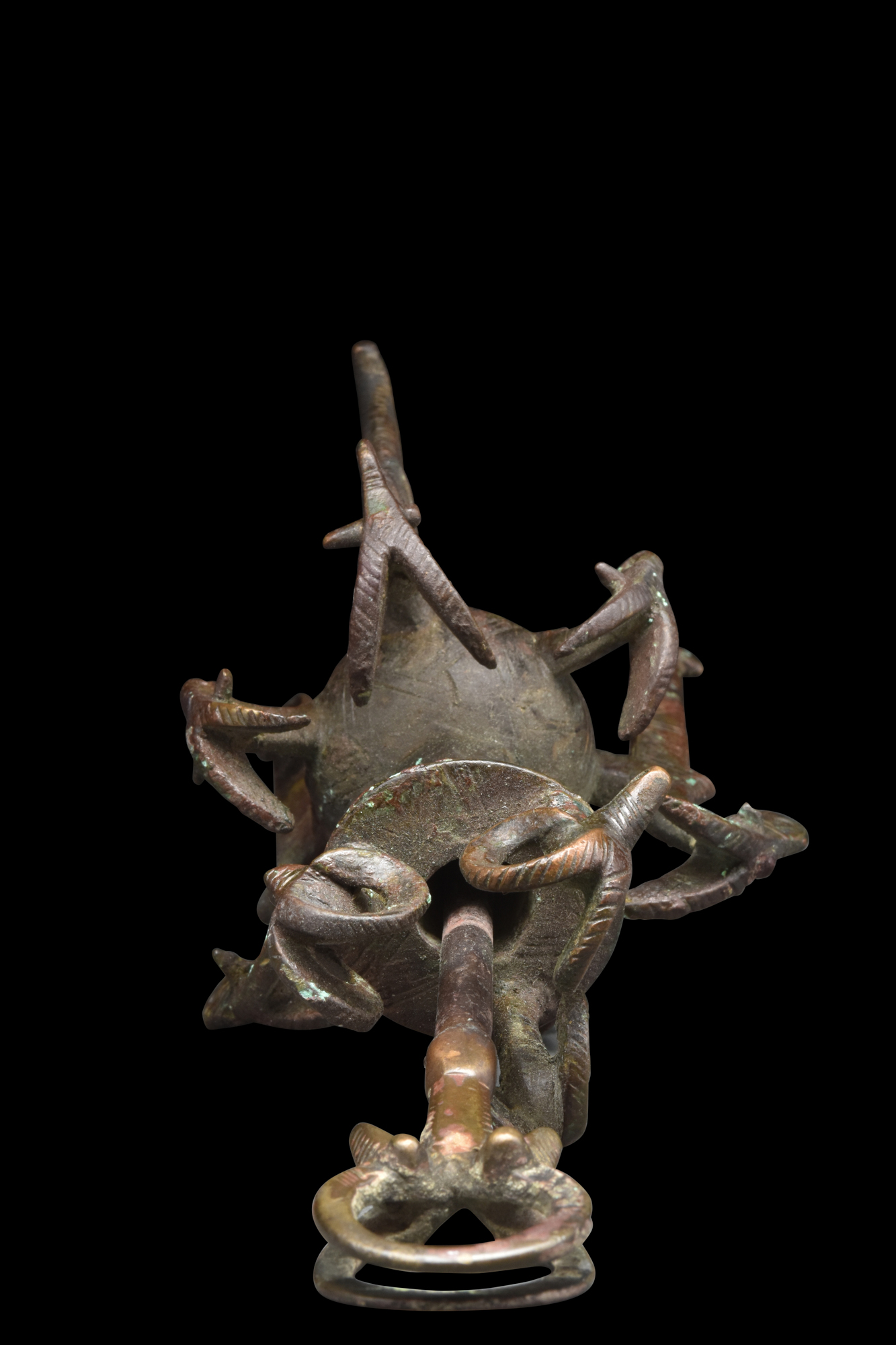 BACTRIAN BRONZE IBEX TRIPOD KOHL JAR WITH APPLICATOR - Image 6 of 6