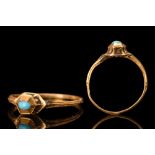 RENAISSANCE GOLD AND TURQUOISE RING