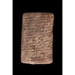 OLD-BABYLONIAN CUNEIFORM TERRACOTTA TABLET