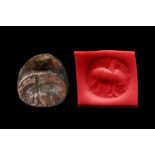 SASSANID STONE STAMP SEAL