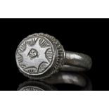 CRUSADERS ERA BRONZE RING WITH EIGHT-POINTED STAR