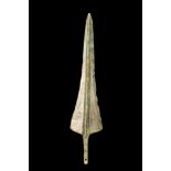 ANCIENT CYPRIOT BRONZE SPEAR