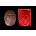 RARE GRAECO-BACTRIAN STONE SEAL