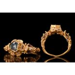 RENAISSANCE GOLD RING WITH STONE