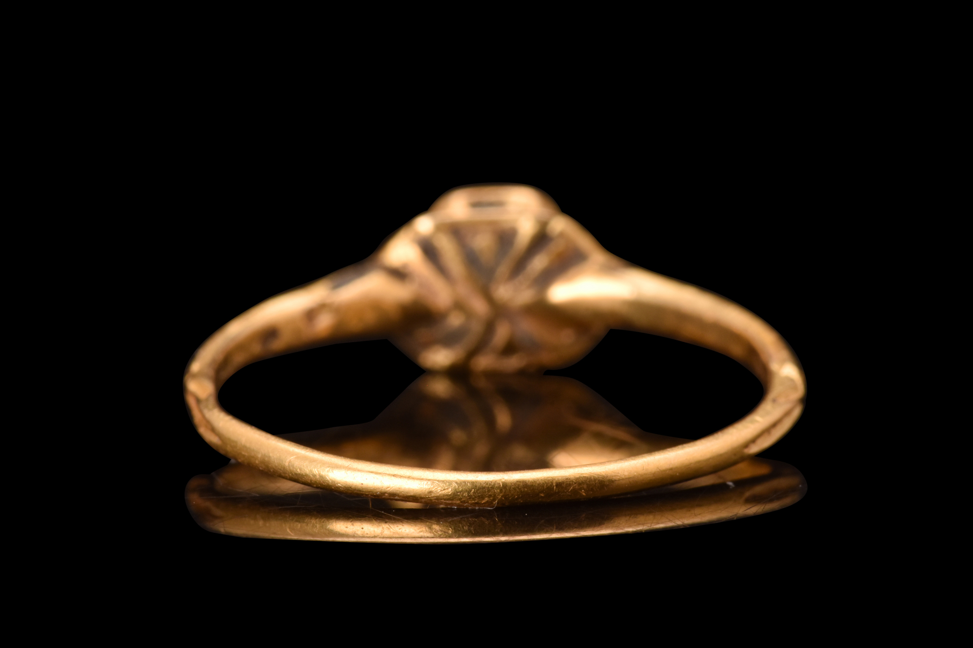 RENAISSANCE GOLD AND TURQUOISE RING - Image 5 of 6