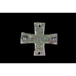 NORMAN BRONZE CROSS WITH DECORATION
