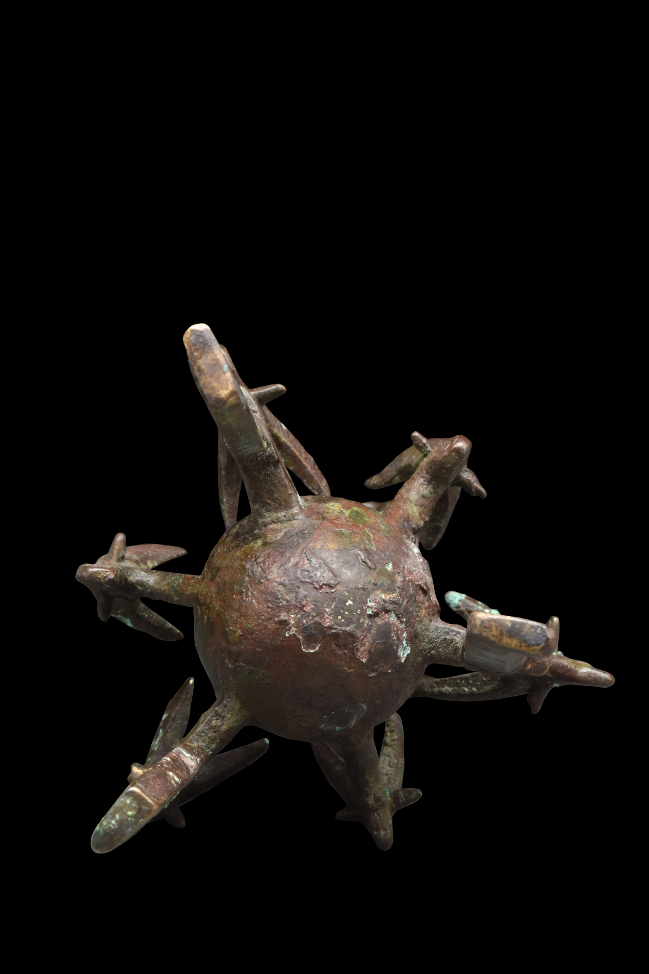 BACTRIAN BRONZE IBEX TRIPOD KOHL JAR WITH APPLICATOR - Image 5 of 6