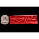 MESOPOTAMIAN GREY STONE CYLINDER SEAL - ORIGINAL LAMBERT REPORT