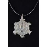 MEDIEVAL HERALDIC PENDANT WITH EAGLE