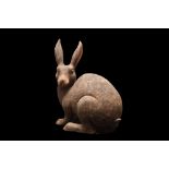 CHINESE HAN DYNASTY TERRACOTTA RABBIT - TL TESTED