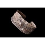 MEDIEVAL SILVER CUFF BRACELET