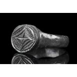 CRUSADERS ERA BRONZE RING WITH STAR OF BETHLEHEM