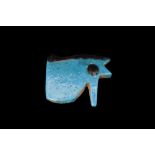 SUPERB EGYPTIAN FAIENCE WEDJAT-EYE