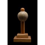 RARE EGYPTAIN ALABASTER MACE HEAD