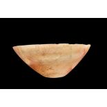 EGYPTIAN ALABASTER CONICAL BOWL