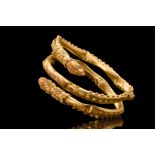 HELLENISTIC GOLD SNAKE BRACELET