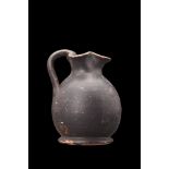 GREEK CAMPANIAN BLACK GLAZED OINOCHOE