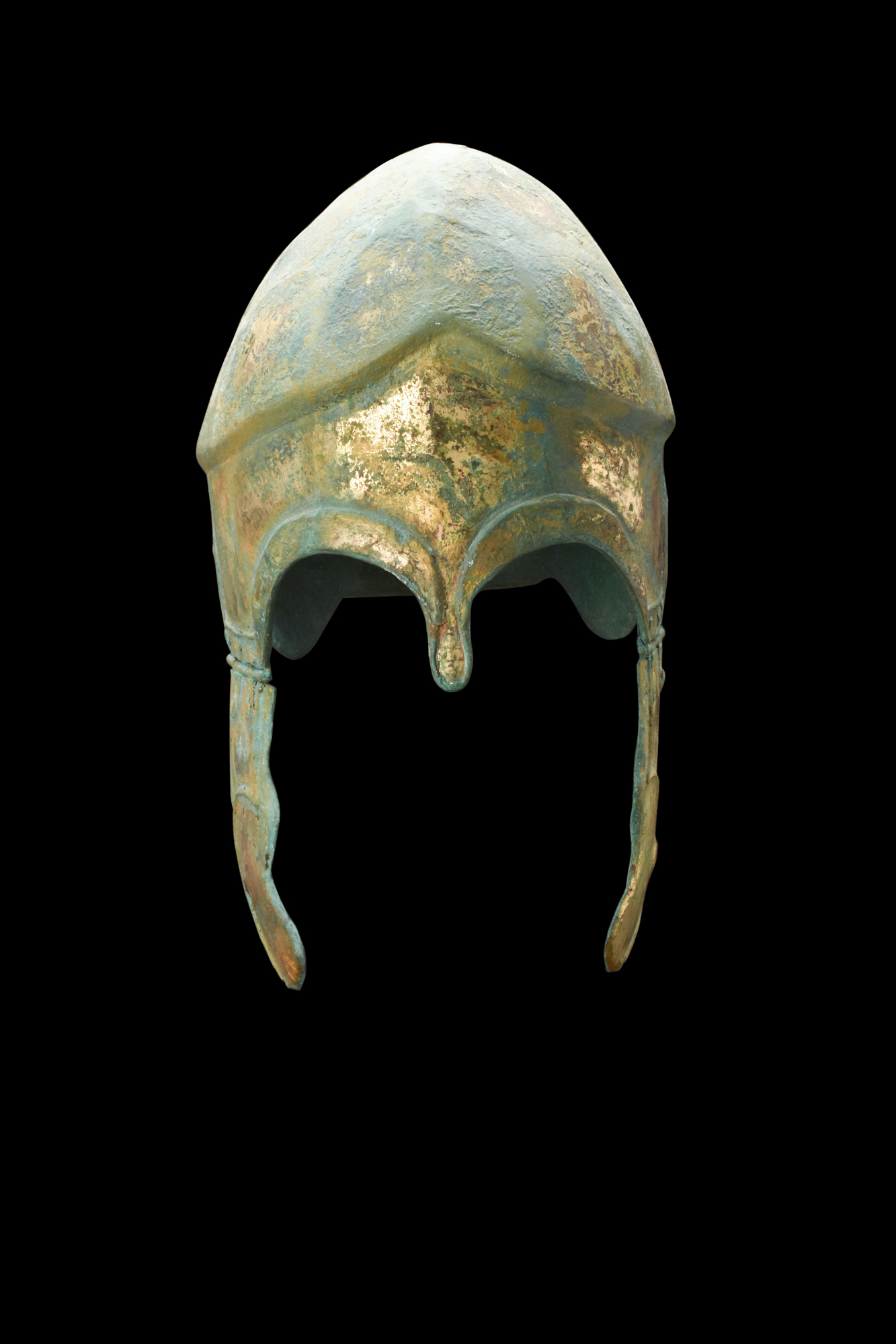 GREEK GILDED CHALCIDIAN HELMET