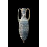 PHOENICIAN CORE-FORMED BLUE GLASS AMPHORISKOS