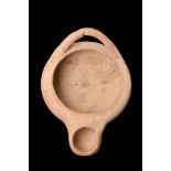 GREEK HELLENISTIC TERRACOTTA OIL LAMP