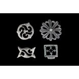 COLLECTION OF FOUR ROMANO-CELTIC BRONZE BROOCHES/FITTINGS