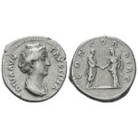 DIVA FAUSTINA I, AR. DENARIUS