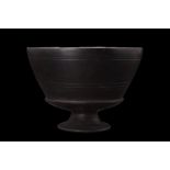 ETRUSCAN BUCCHERO WARE FOOTED BOWL